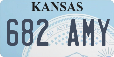 KS license plate 682AMY