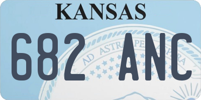 KS license plate 682ANC