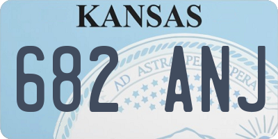 KS license plate 682ANJ
