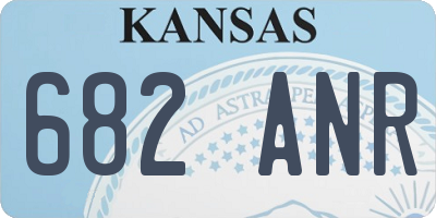 KS license plate 682ANR