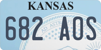 KS license plate 682AOS
