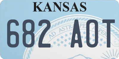 KS license plate 682AOT