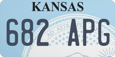 KS license plate 682APG