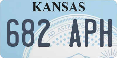 KS license plate 682APH