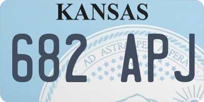 KS license plate 682APJ