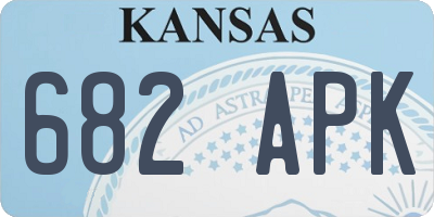 KS license plate 682APK