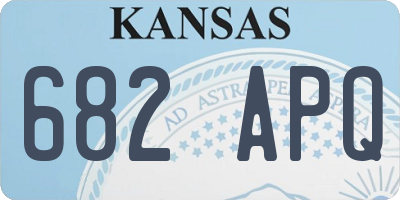 KS license plate 682APQ