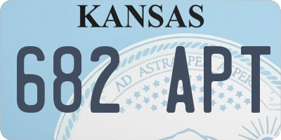 KS license plate 682APT