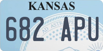 KS license plate 682APU