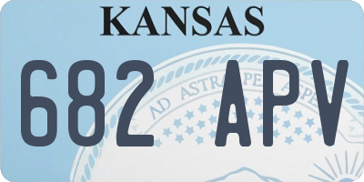 KS license plate 682APV
