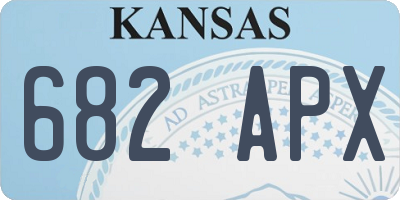 KS license plate 682APX