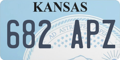 KS license plate 682APZ