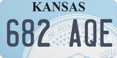 KS license plate 682AQE