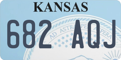 KS license plate 682AQJ