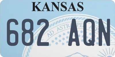 KS license plate 682AQN