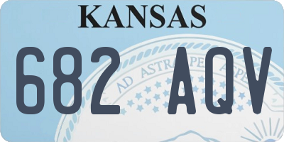 KS license plate 682AQV