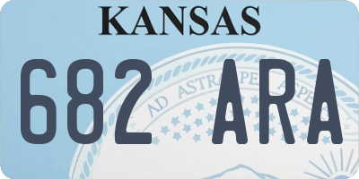 KS license plate 682ARA
