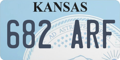 KS license plate 682ARF