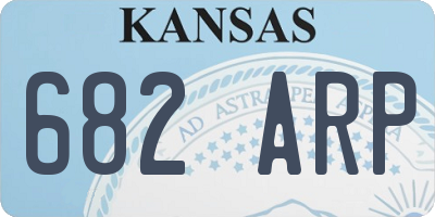 KS license plate 682ARP