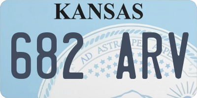 KS license plate 682ARV