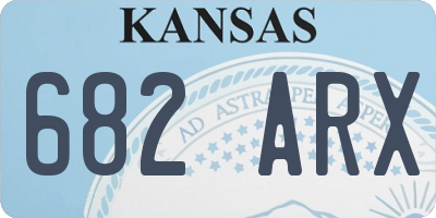 KS license plate 682ARX