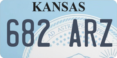 KS license plate 682ARZ