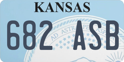 KS license plate 682ASB