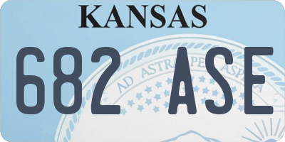 KS license plate 682ASE