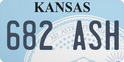 KS license plate 682ASH