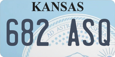 KS license plate 682ASQ
