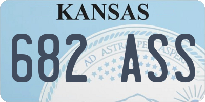 KS license plate 682ASS