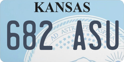 KS license plate 682ASU