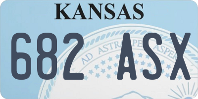 KS license plate 682ASX