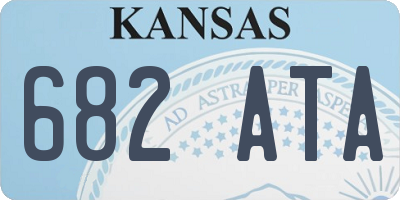 KS license plate 682ATA