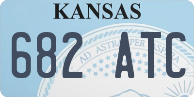 KS license plate 682ATC