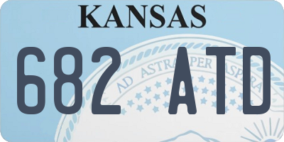 KS license plate 682ATD