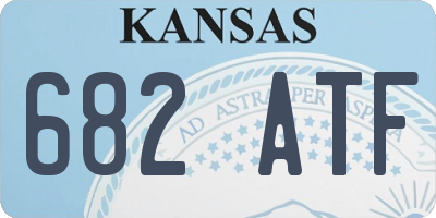 KS license plate 682ATF