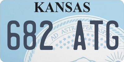 KS license plate 682ATG