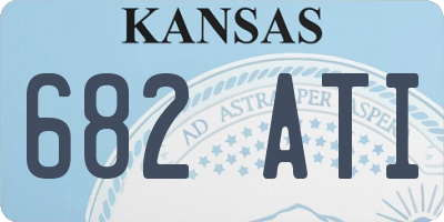KS license plate 682ATI