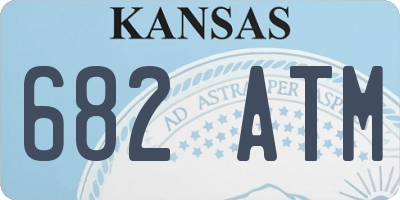 KS license plate 682ATM