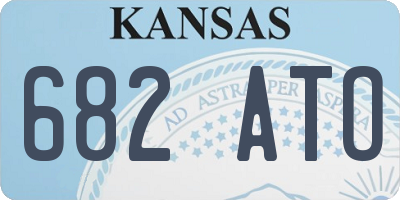 KS license plate 682ATO