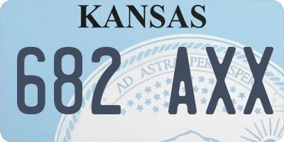 KS license plate 682AXX