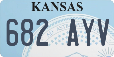KS license plate 682AYV