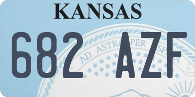 KS license plate 682AZF