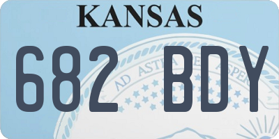 KS license plate 682BDY