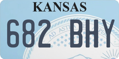 KS license plate 682BHY