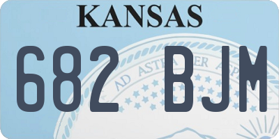 KS license plate 682BJM