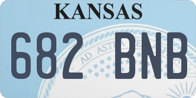 KS license plate 682BNB