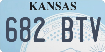 KS license plate 682BTV