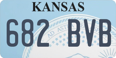 KS license plate 682BVB